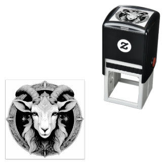 Grimmloch Goat Emblem Fantasy RPG Zelfinktende Stempel