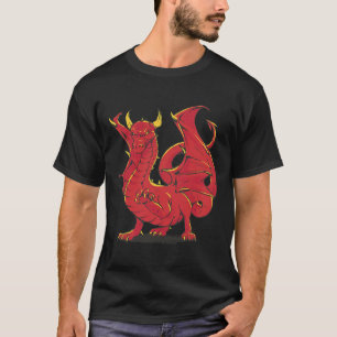 Grimmy Red Dragon Chinese Red T-shirt