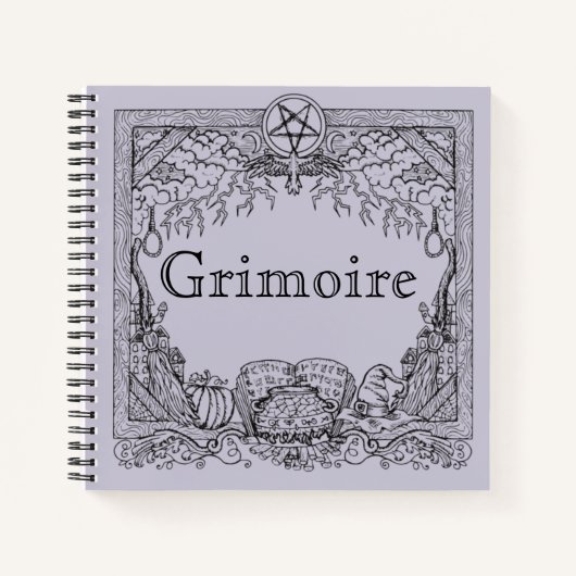 Grimoire Magick Witchy Notitieboek (Voorkant)
