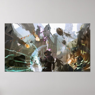 Grimoire: Manastorm Concept Art - kerkelijke strij Poster