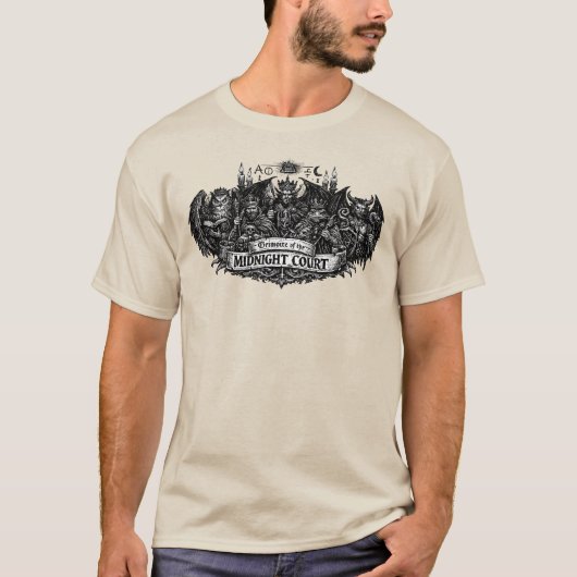 Grimoire van het Middernacht Hof T-shirt (Voorkant)