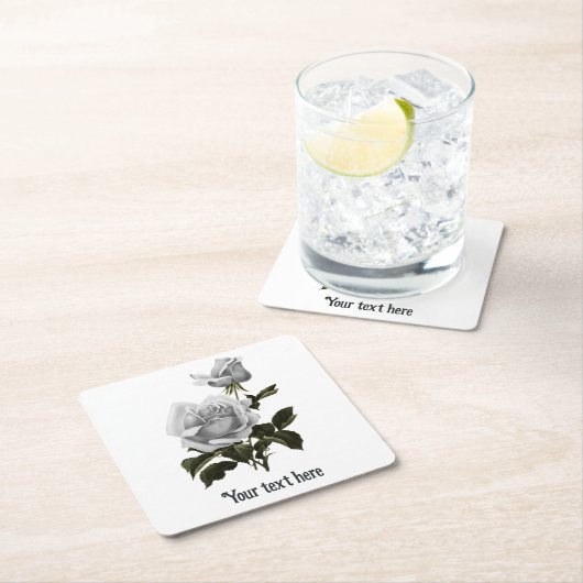 Grimoire White Rose Kartonnen Onderzetters (Insitu)