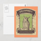 Grimoires Owl Briefkaart (Voorkant / Achterkant)
