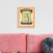 Grimoires Owl Canvas Afdruk (Insitu (Woonkamer))