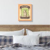 Grimoires Owl Canvas Afdruk (Insitu (Slaapkamer))