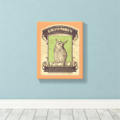 Grimoires Owl Canvas Afdruk (Insitu (Houten vloer))