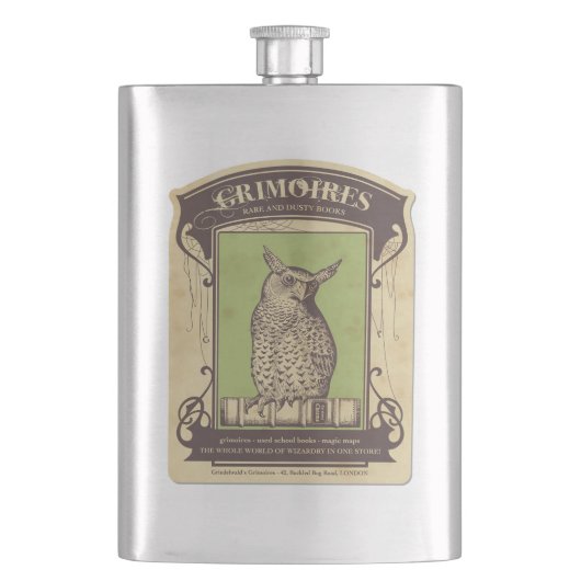 Grimoires Owl Flask Flacon (Voorkant)