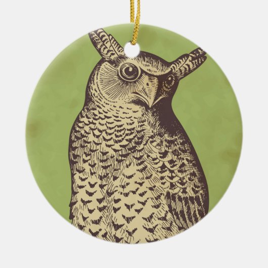 Grimoires Owl Ornament (Voorkant)