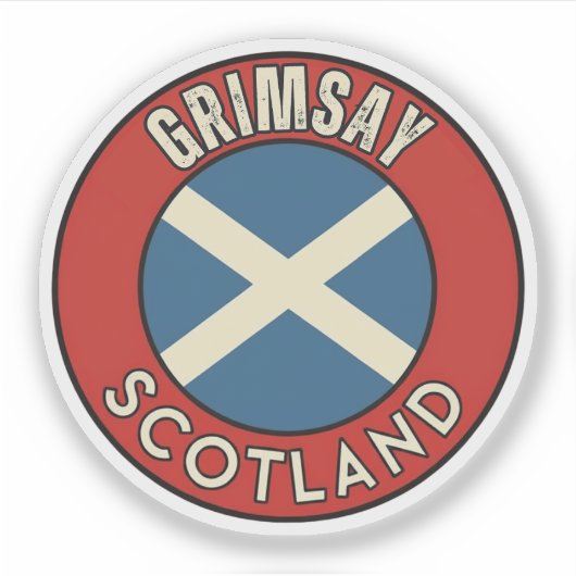 Grimsay, Schotland Sticker (Voorkant)