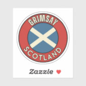 Grimsay, Scotland Sticker (Vel)