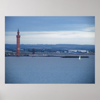 Grimsby Dock Tower, Lincolnshire, Verenigd Koninkr Poster