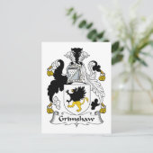 Grimshaw Family Crest Briefkaart (Staand voorkant)