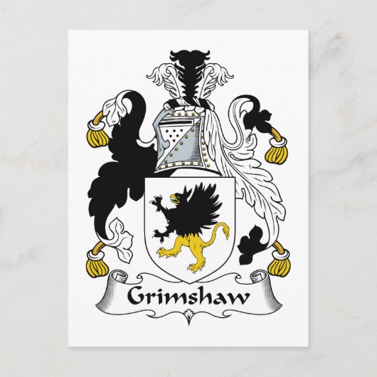 Grimshaw Family Crest Briefkaart (Voorkant)