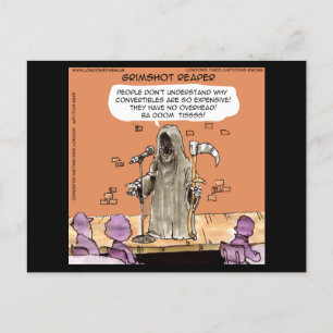 Grimshot Reaper Grim Reaper Stand-up Komiek Grappi Briefkaart