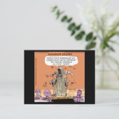 Grimshot Reaper Grim Reaper standup Comic Funny Briefkaart (Staand voorkant)