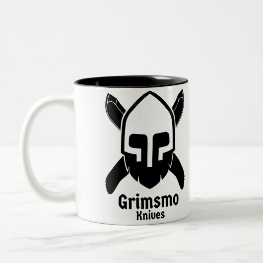 Grimsmo Knives Coffee Cup! Tweekleurige Koffiemok (Links)