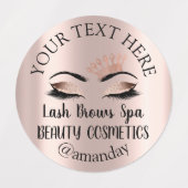 Grimster Lash Brows Crown Eyes Labels (Design 2)
