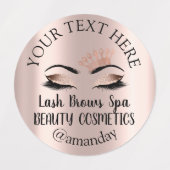Grimster Lash Brows Crown Eyes Labels (Design 1)