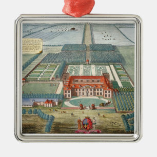 Grimsthorp in het graafschap Lincoln gegraveerd do Metalen Ornament