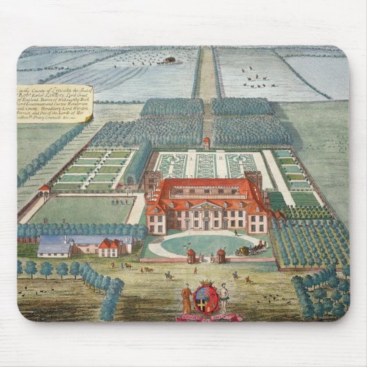 Grimsthorp in het graafschap Lincoln gegraveerd do Muismat (Voorkant)