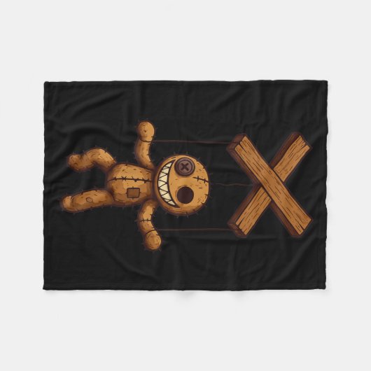 Grimstring – Soky Playful Puppet Marionette Cartoo Fleece Deken (Voorkant (Horizontaal))