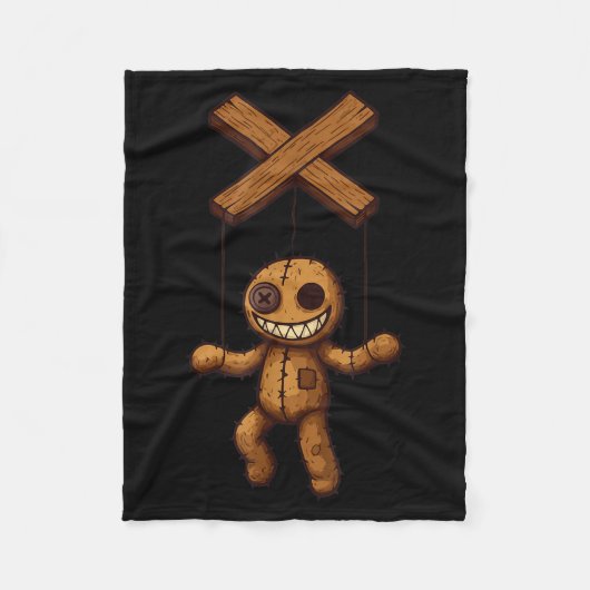 Grimstring – Soky Playful Puppet Marionette Cartoo Fleece Deken (Voorkant)