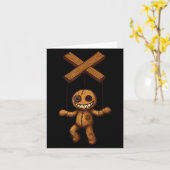 Grimstring – Soky Playful Puppet Marionette Cartoo Kaart (Gele Bloem)