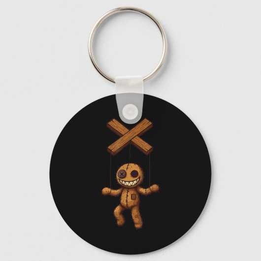 Grimstring – Soky Speelse Poppenmarionet Cartoony Sleutelhanger (Voorkant)