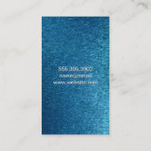 Grimwerk gereedschap | Blauwe Textuur Achtergrond Visitekaartje (Achterkant)