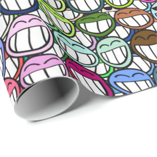 Grin 1 Verpakkingspapier Cadeaupapier