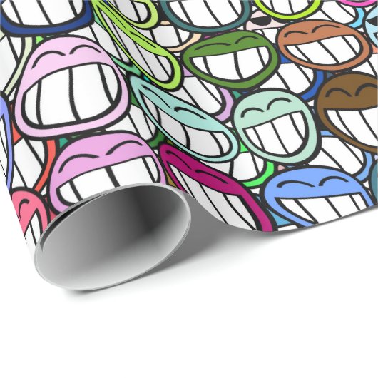 Grin 1 Verpakkingspapier Cadeaupapier (Rol Hoek)