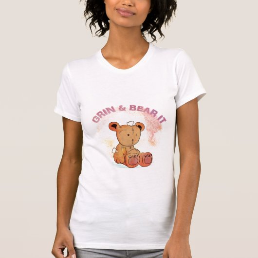grin and bear it t-shirt (Voorkant)