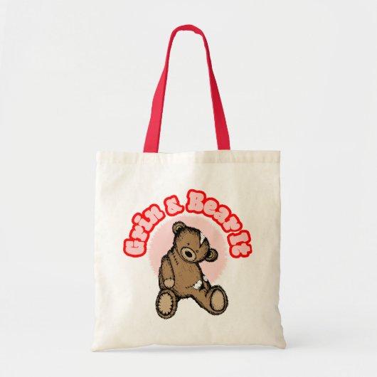 Grin & Bear It Boodschappentas Tote Bag (Voorkant)