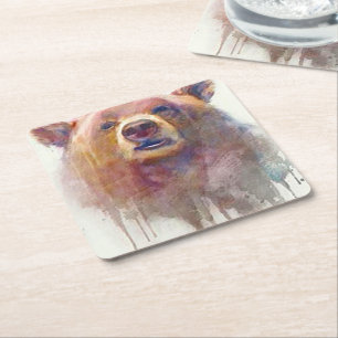 "Grin & Bear it" Kartonnen Onderzetters