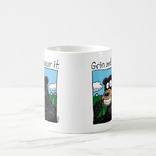 grin en beer het koffiemok (Center)