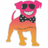 GRIN EN BEER HET STICKER (Voorkant)