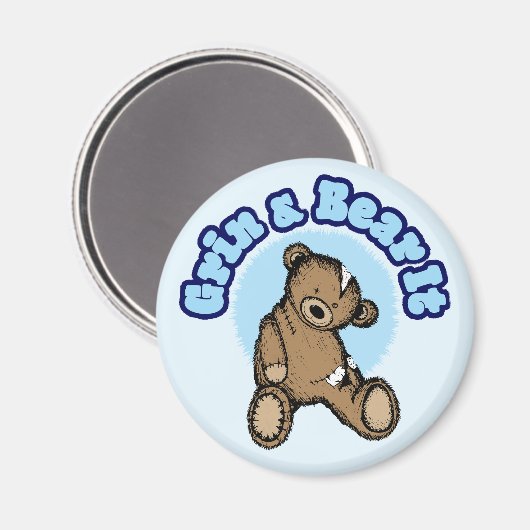 Grin en Beer it Magneet (Voorkant / Achterkant)