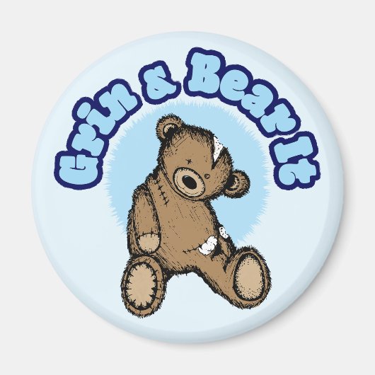 Grin en Beer it Magneet (Voorkant)