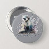 Grin en Ferret Pun Ronde Button 7,6 Cm (Voorkant /achterkant)