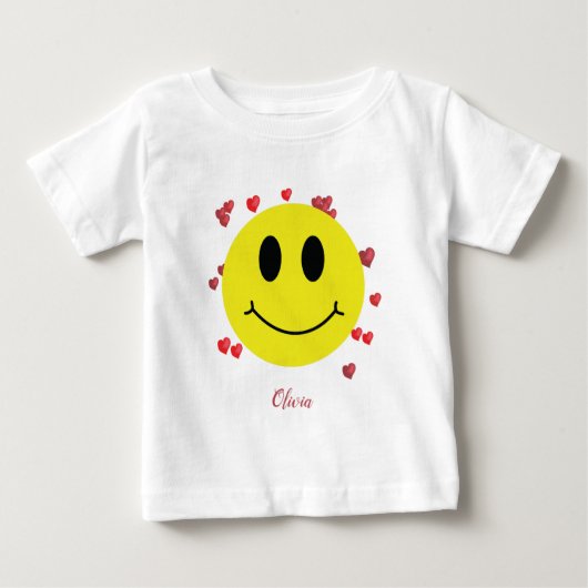 Grin Face met Red Hearts gepersonaliseerd (Voorkant)