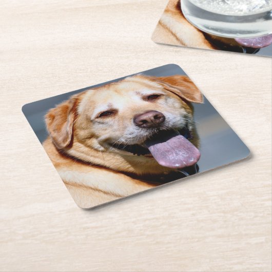 Grin Kartonnen Onderzetters (Schuin)