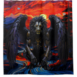 Grin Protocol 80x60 rasta griffioen 002 Douchegordijn