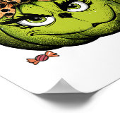 Grinc Pumpkin Coquette Pumpkin Halloween Spooky Se Poster (Hoek)