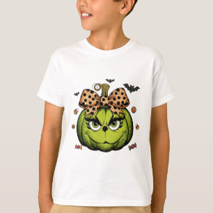 Grinc Pumpkin Coquette Pumpkin Halloween Spooky Se T-shirt