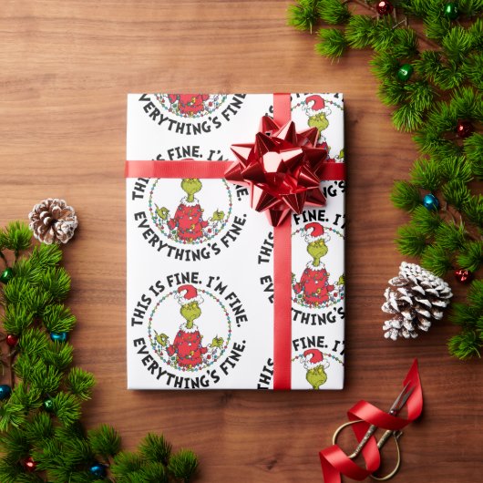 Grinch | Alles is goed Cadeaupapier (Feestdagen Geschenken)