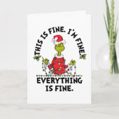 Grinch | Alles is goed Feestdagen Kaart (Voorkant)
