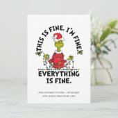 Grinch | Alles is goed Feestdagenkaart (Staand voorkant)