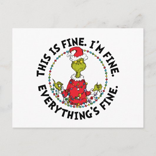 Grinch | Alles is goed Feestdagenkaart (Voorkant)