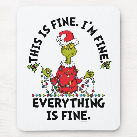 Grinch | Alles is goed Muismat (Voorkant)
