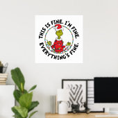 Grinch | Alles is goed Poster (Thuiskantoor)
